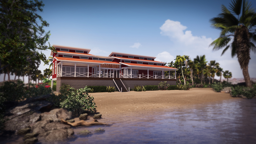 Beach House 3D Render