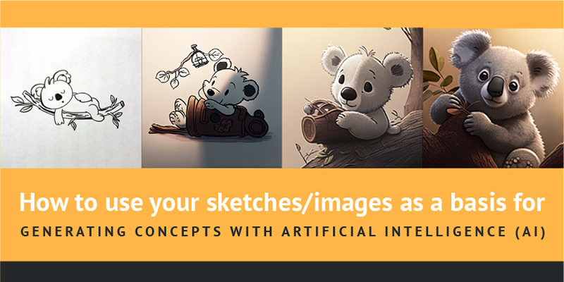 How to use your sketches/images as a basis for generating concepts with Artificial Intelligence (AI)