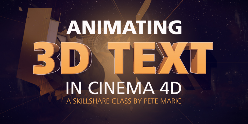 Animating 3D Text in Cinema 4D