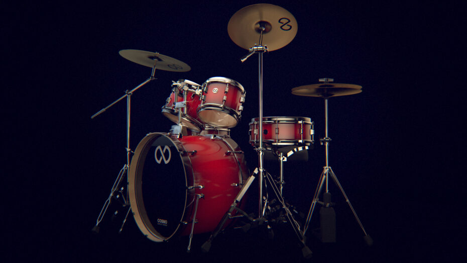 drums, product visualization