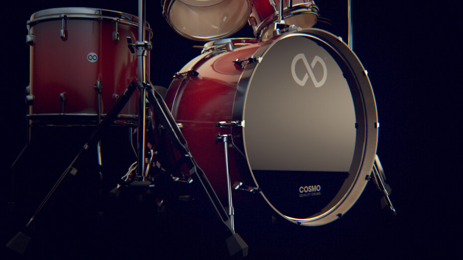 drums, product visualization