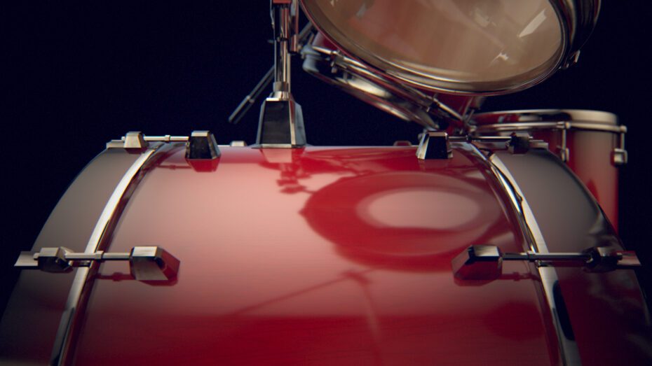 drums, product visualization