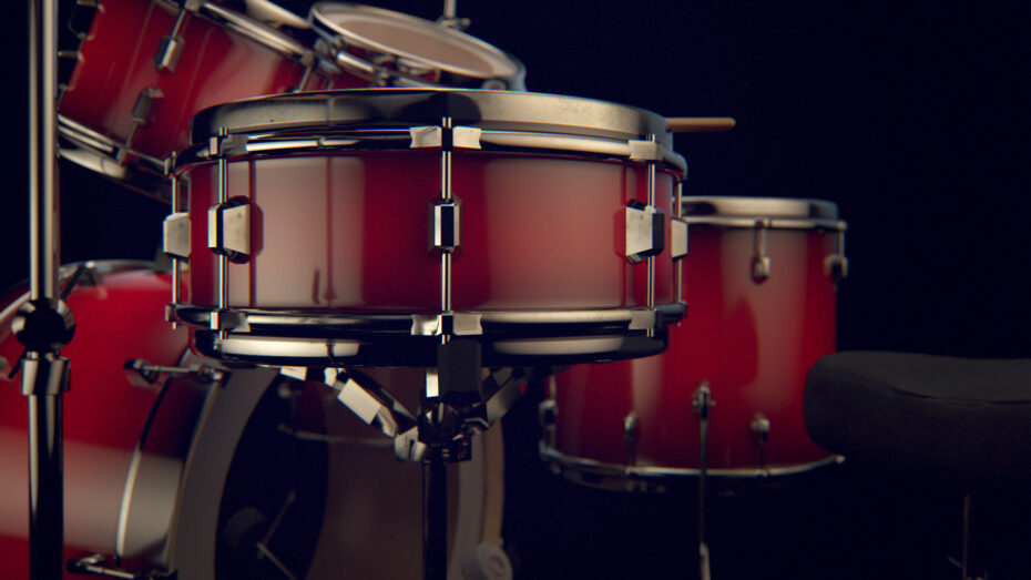 drums, product visualization