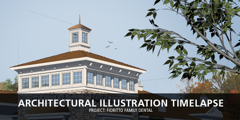 Architectural Illustration Timelapse