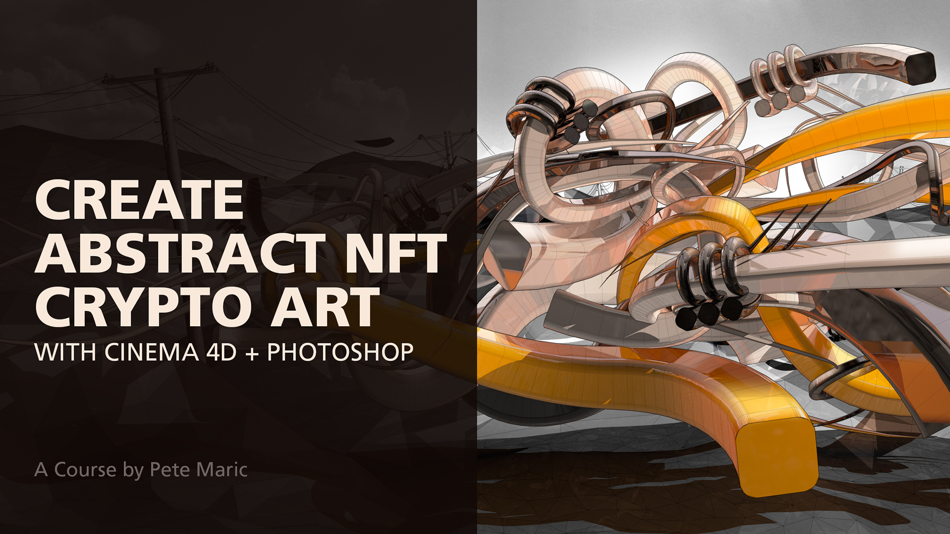 Create Abstract NFT Crypto Art with Cinema 4D + Photoshop